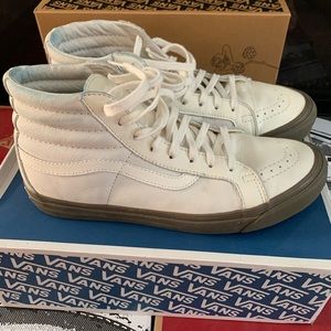 Vans Vault SK8-Hi Premium Leather Marshmallow/Gum